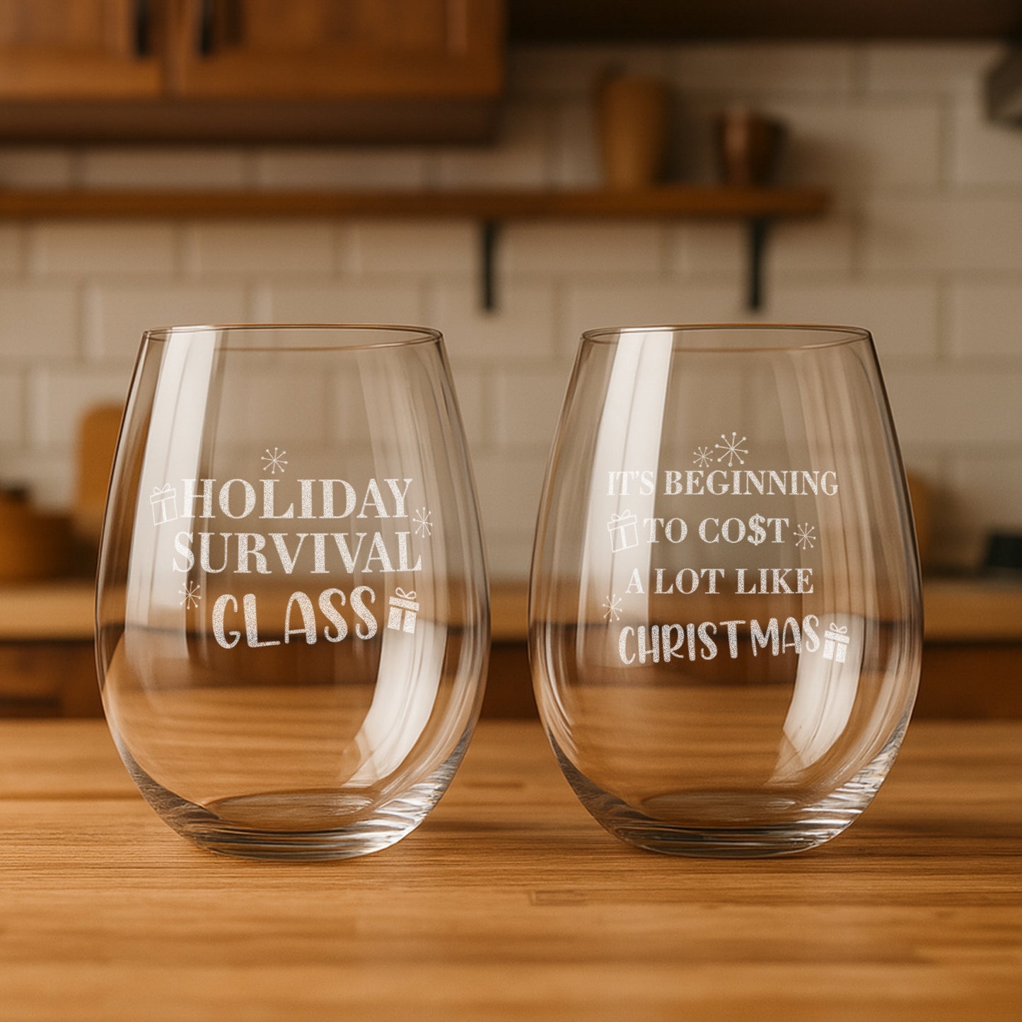 Funny Christmas Wine Glass – It’s Beginning to Cost a Lot Like Christmas Gift