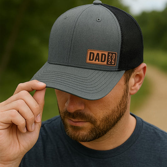 Dad 2025 Patch Hat–Custom Dad Trucker Hat–New Dad Gift–Father’s Day Gift for Husband–Dad Birthday Snapback–Christmas Gift for Dad