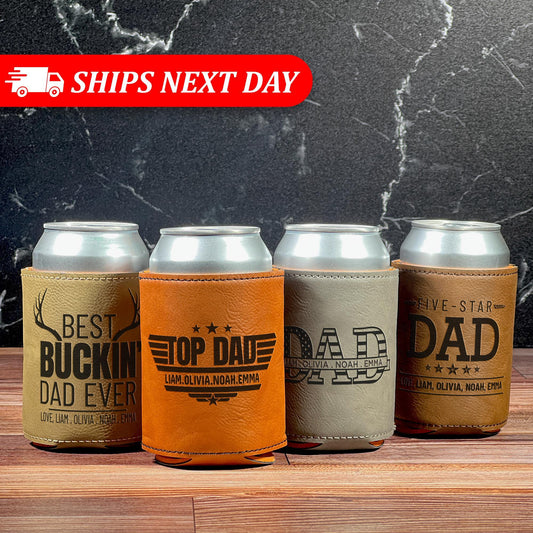 Personalized Fathers Day Gift-Custom Fathers Day Gift-Dad Can Cooler-Dad Gift Personalized-Dad Grandpa Gifts-Can Coolers-Fathers Day Ideas