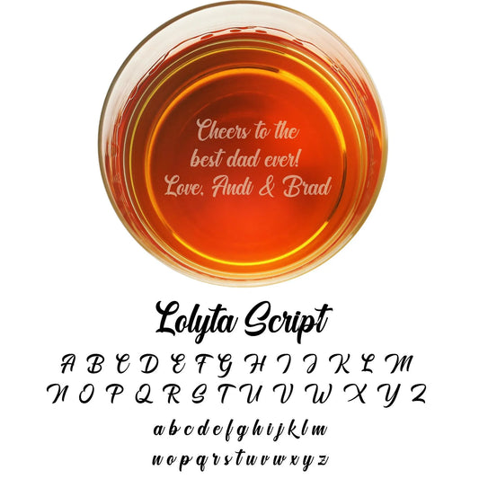 Personalized Whiskey Glass-Handwritten Whiskey Glass-Personalized Handwriting Whiskey Glass-Custom Message Gift-Custom Whiskey Glass