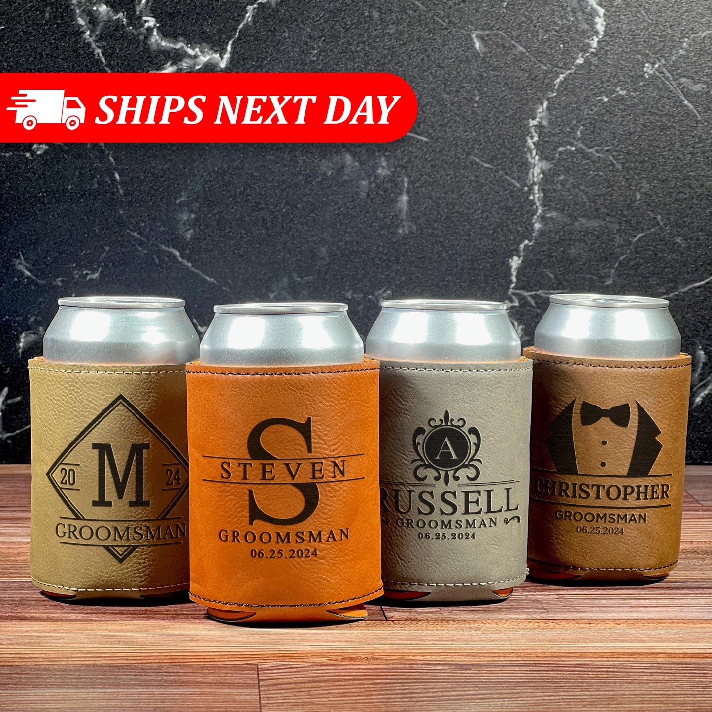 Groomsmen Can Cooler-Personalized Groomsmen Gift-Personalized Can Cooler-Groomsmen Proposal-Groomsmen Gifts Personalized-Beer Can Holder