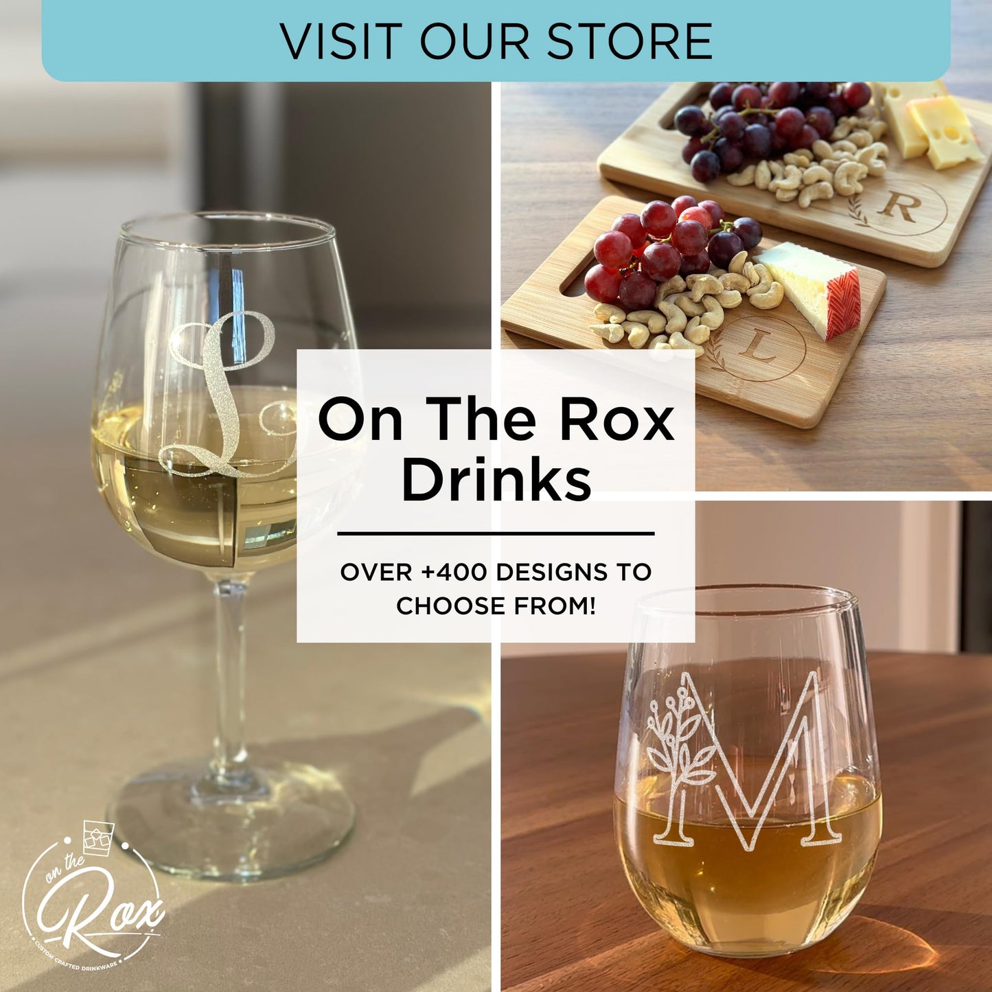 On The Rox Drinks Wine Pitbull Gifts for Pitbull Lovers - Show Me Your Pitties Stemless Wine Glass Set of 2- Funny Pit Bull Dog Lover Gifts for Mom, Grandma - Cute Pet Wine Glasses for Women