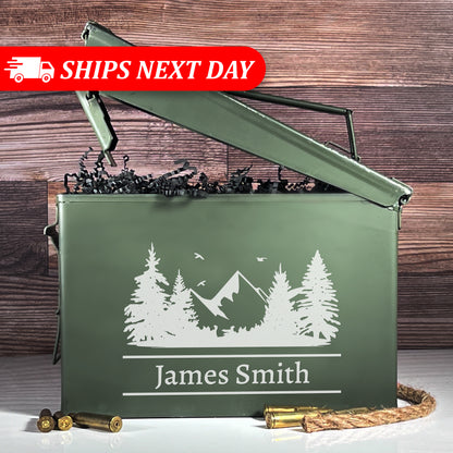 Personalized Ammo Box for Men – Custom Military Ammo Can Gift, Authentic Military Grade 1 Ammo Box