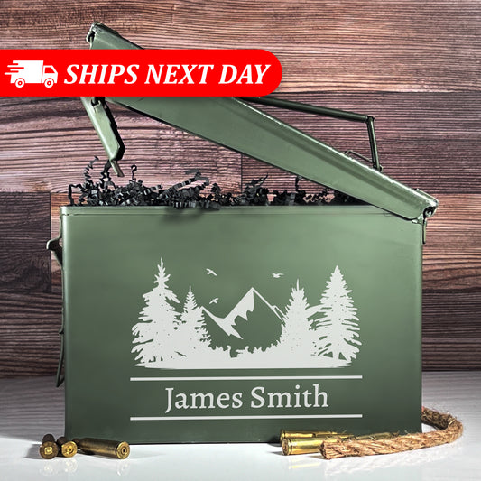 Personalized Ammo Box for Men – Custom Military Ammo Can Gift, Authentic Military Grade 1 Ammo Box