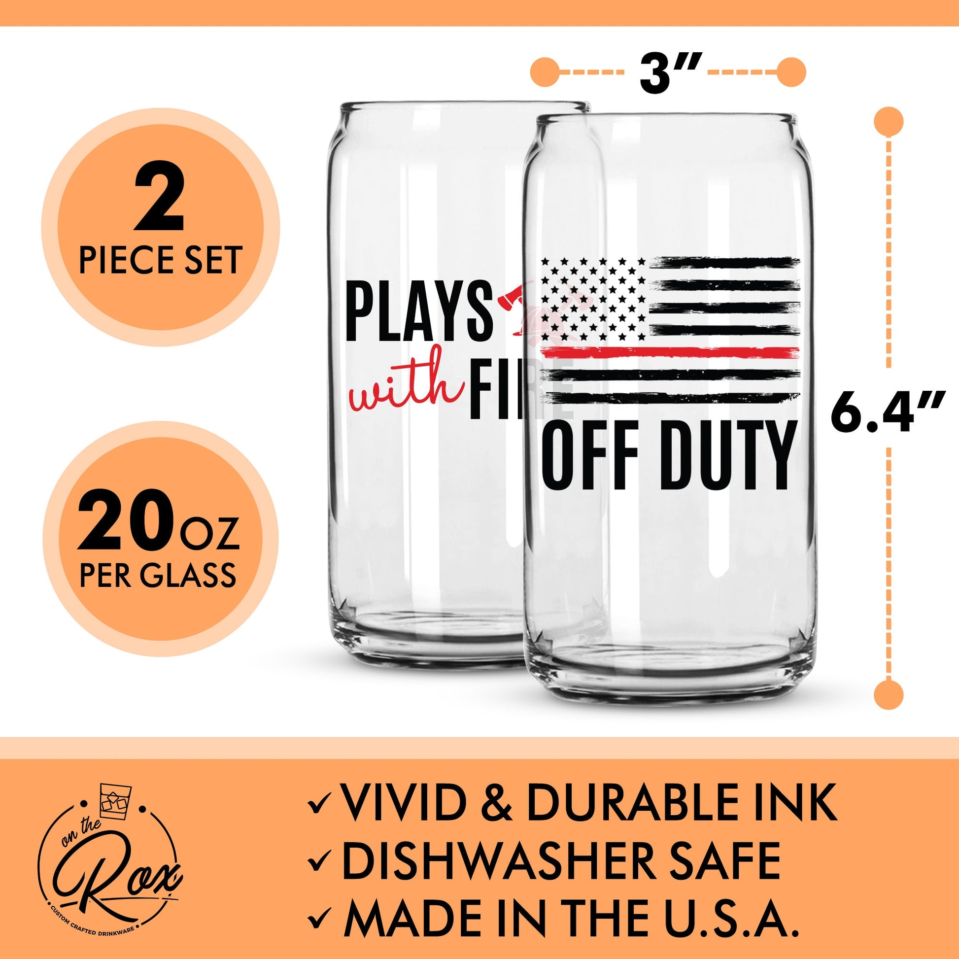 Firefighter Glasses-Firefighter Gifts For Men-Fire Department Gifts-Firefighter Retirement Gifts-Firefighting Gifts-Firefighter Beer