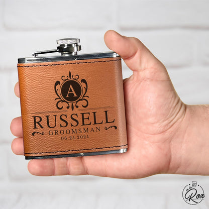 Groomsmen Gifts Personalized-Groomsmen Flask-Groomsman Flask-Wedding Party Gifts-Custom Groomsmen Gifts-Personalized Flask-Best Man Flask