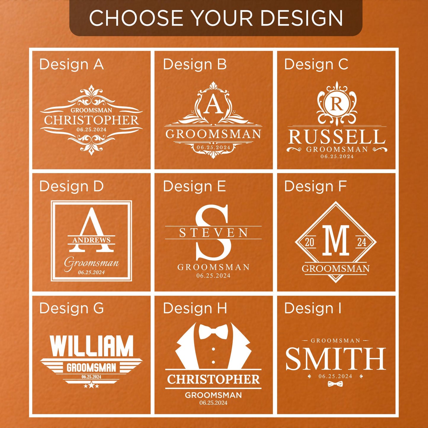 Personalized Groomsmen Whiskey Glass–Custom Engraved Best Man Gift–Groomsman Proposal Gift–Wedding Party Bourbon Glass