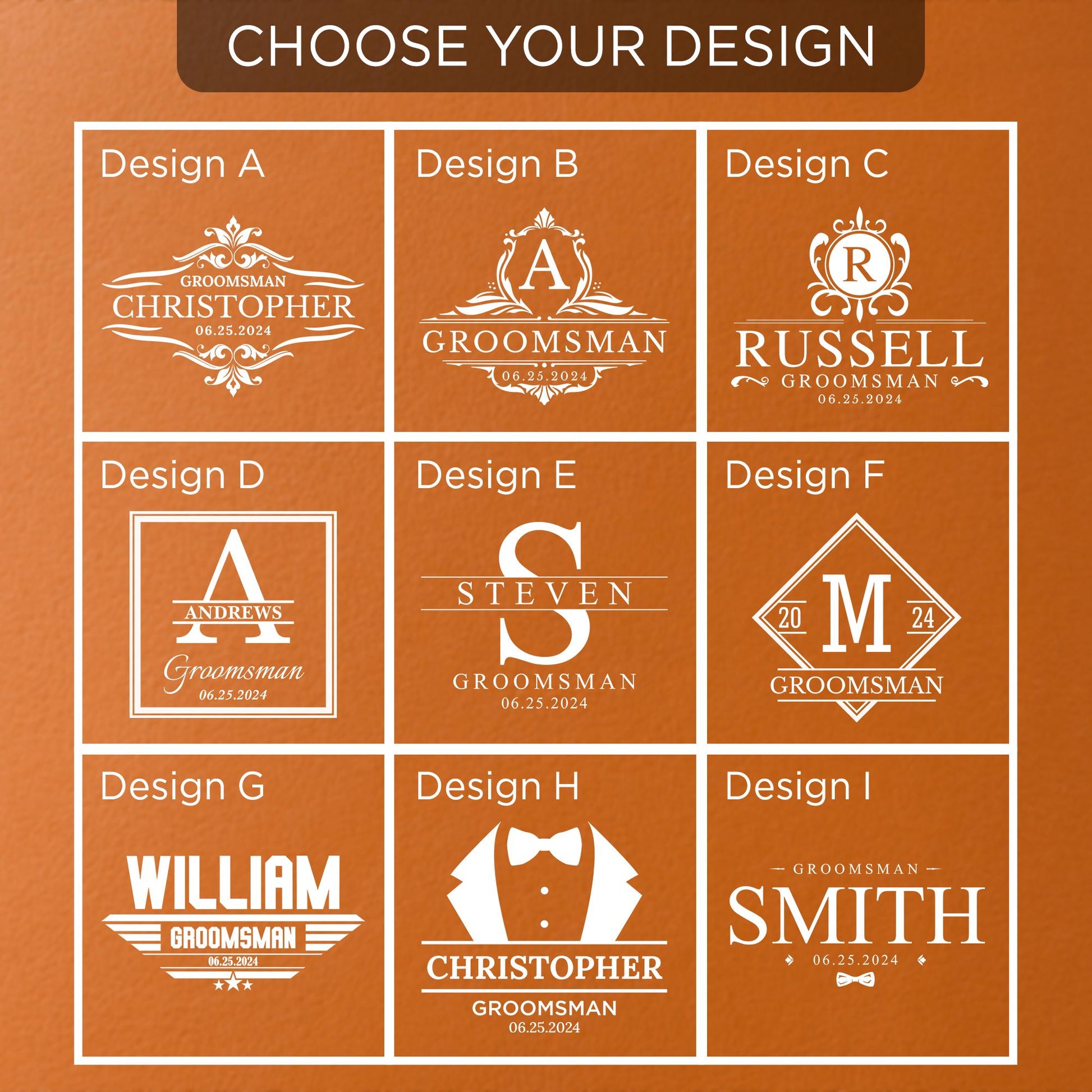 Personalized Groomsmen Whiskey Glass–Custom Engraved Best Man Gift–Groomsman Proposal Gift–Wedding Party Bourbon Glass
