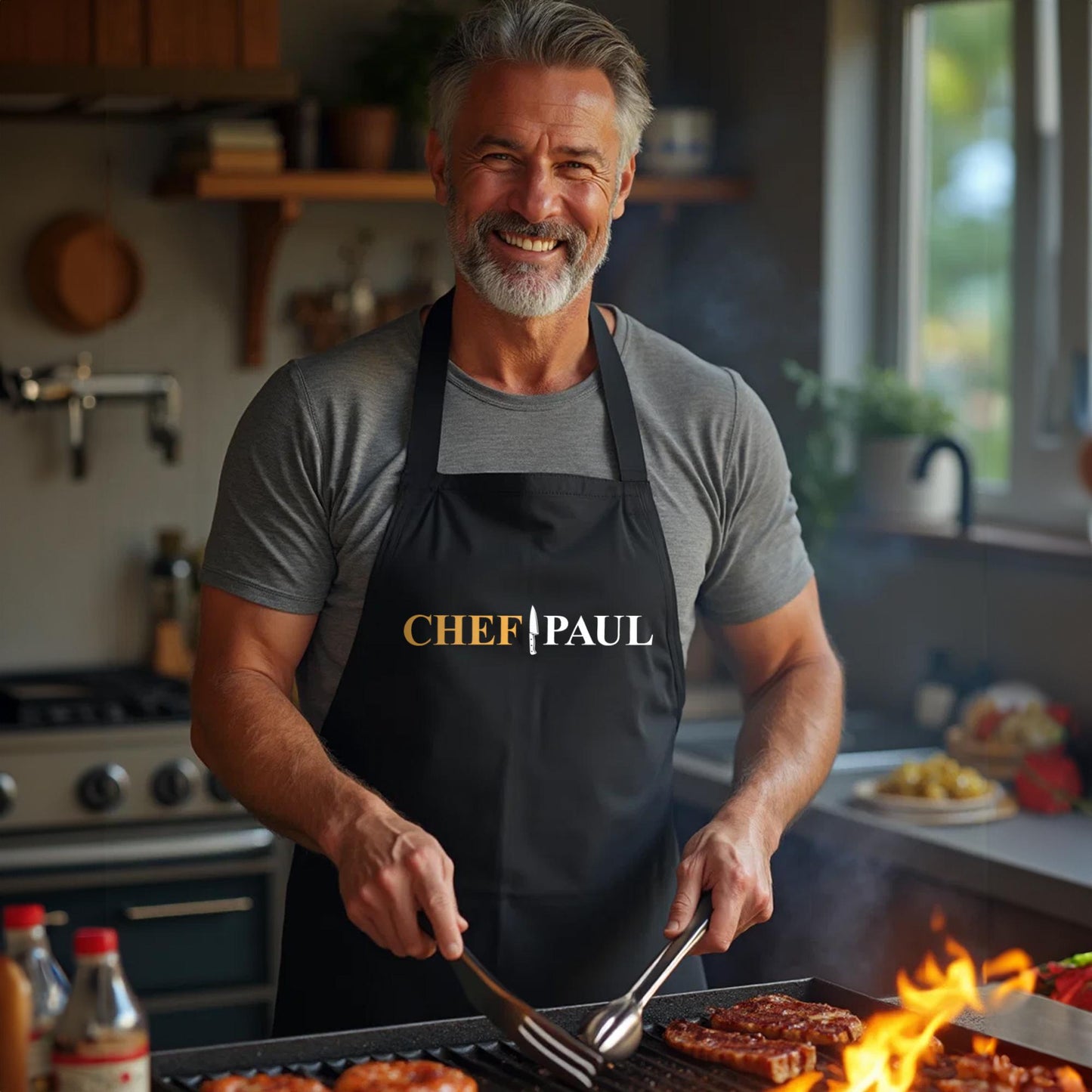 Personalized Apron-Chef Apron-Custom Name Apron-Chef Gifts-Cooking Apron-Custom Apron-Mens Apron-Apron For Men-Custom Chef Apron-