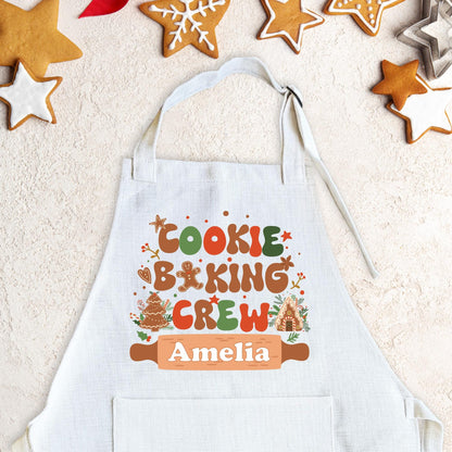 Personalized Apron-North Pole Bakery-Custom Apron-Personalized Aprons-Christmas Apron-Personalized Kids Christmas Aprons-Kids Baking Apron
