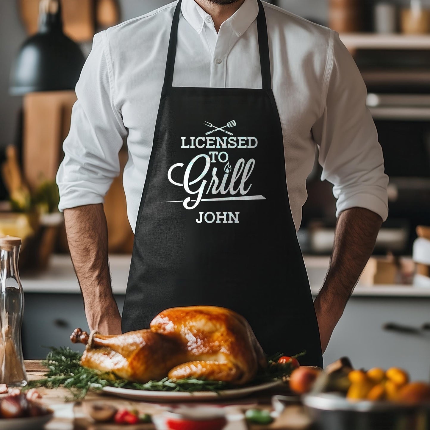 Personalized Mens Apron-Mens Apron-Personalized Apron-Apron For Men-Personalized Aprons-Grill Apron-Custom Name Apron-Dad Grilling Apron