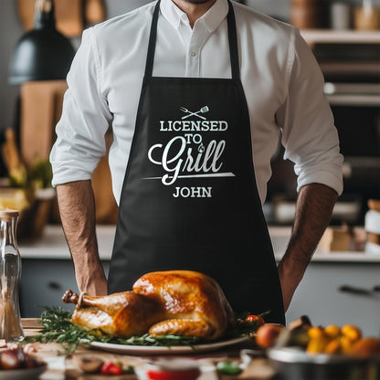 Personalized Mens Apron-Mens Apron-Personalized Apron-Apron For Men-Personalized Aprons-Grill Apron-Custom Name Apron-Dad Grilling Apron