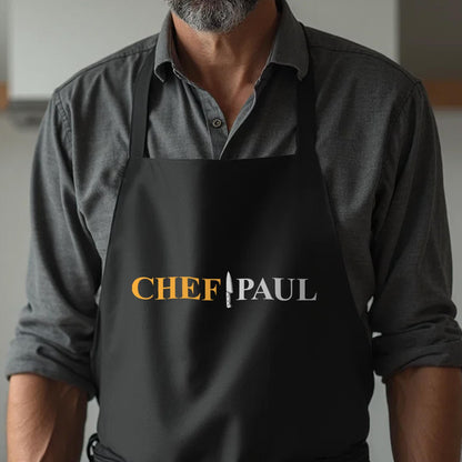Personalized Apron-Chef Apron-Custom Name Apron-Chef Gifts-Cooking Apron-Custom Apron-Mens Apron-Apron For Men-Custom Chef Apron-
