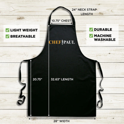 Personalized Apron-Chef Apron-Custom Name Apron-Chef Gifts-Cooking Apron-Custom Apron-Mens Apron-Apron For Men-Custom Chef Apron-