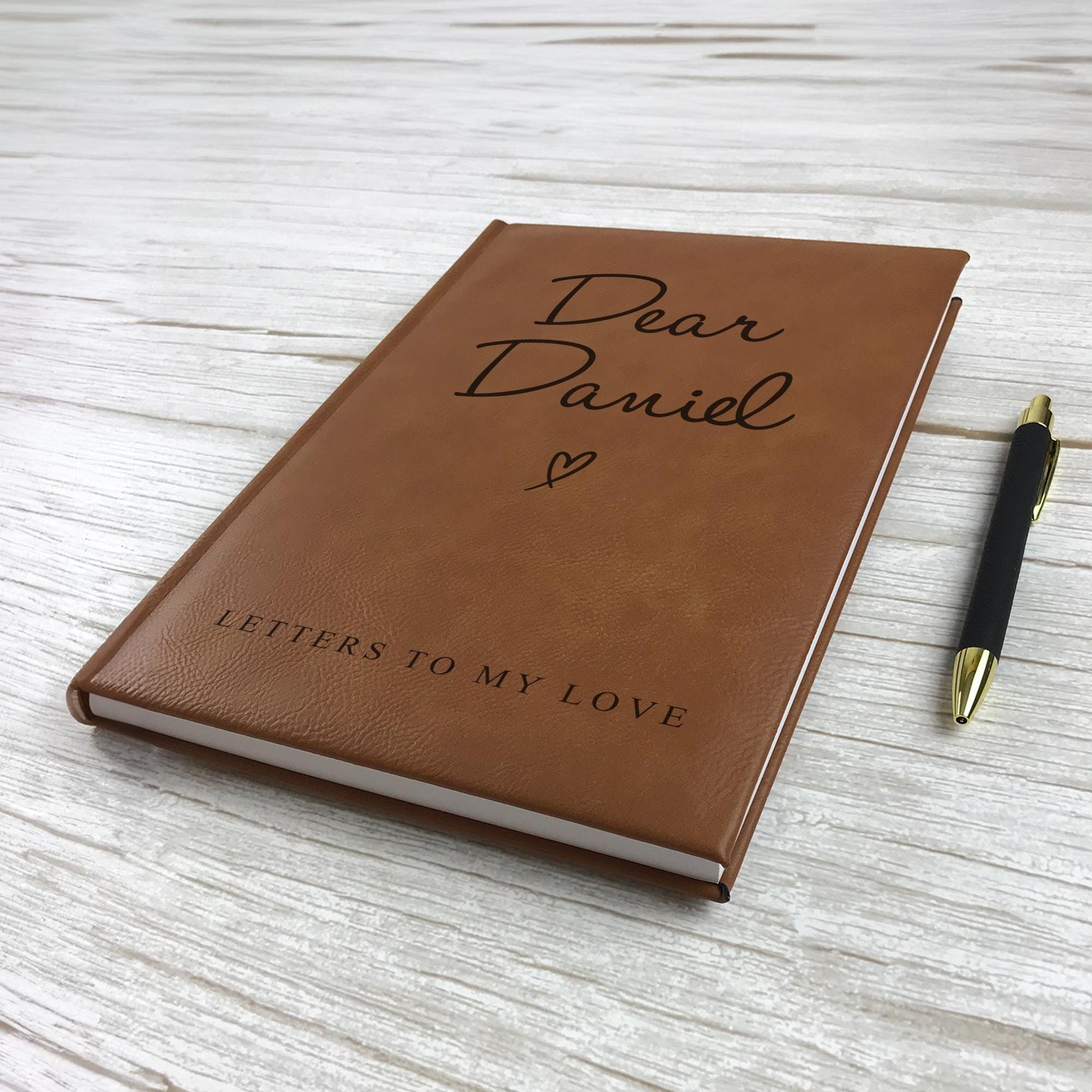 Valentines Gift For Husband-Letters To My Husband-Personalized Gifts For Men-Leather Anniversary Gifts-Love Letter Journal For Him