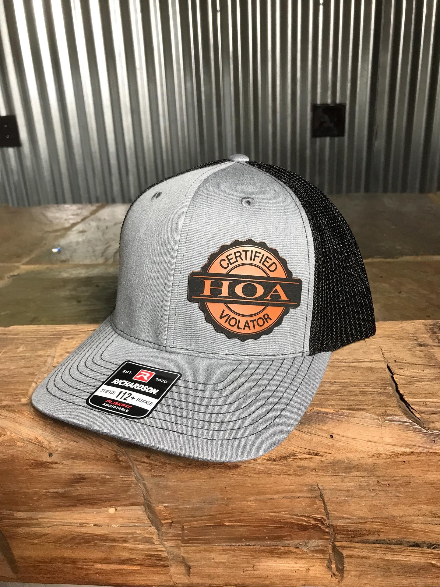 Hats For Men-Certified HOA Violator-Richardson 112 Trucker Hat-Funny Hat-New Home Gift For Men-Funny Gift For Him-Funny Trucker Hat-Hats