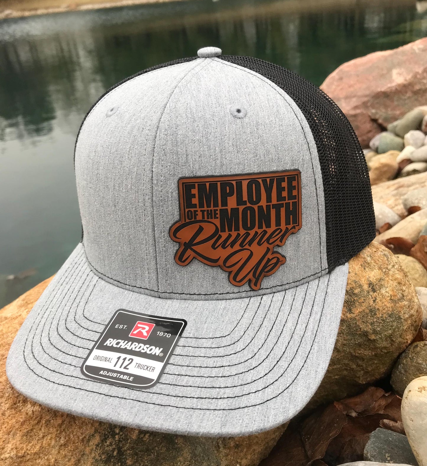 Hats For Men-Funny Work Gifts-Employee Of The Month Runner Up-Richardson 112 Trucker Hat-Funny Hat-Funny Gift For Him-Funny Trucker Hat-Hats