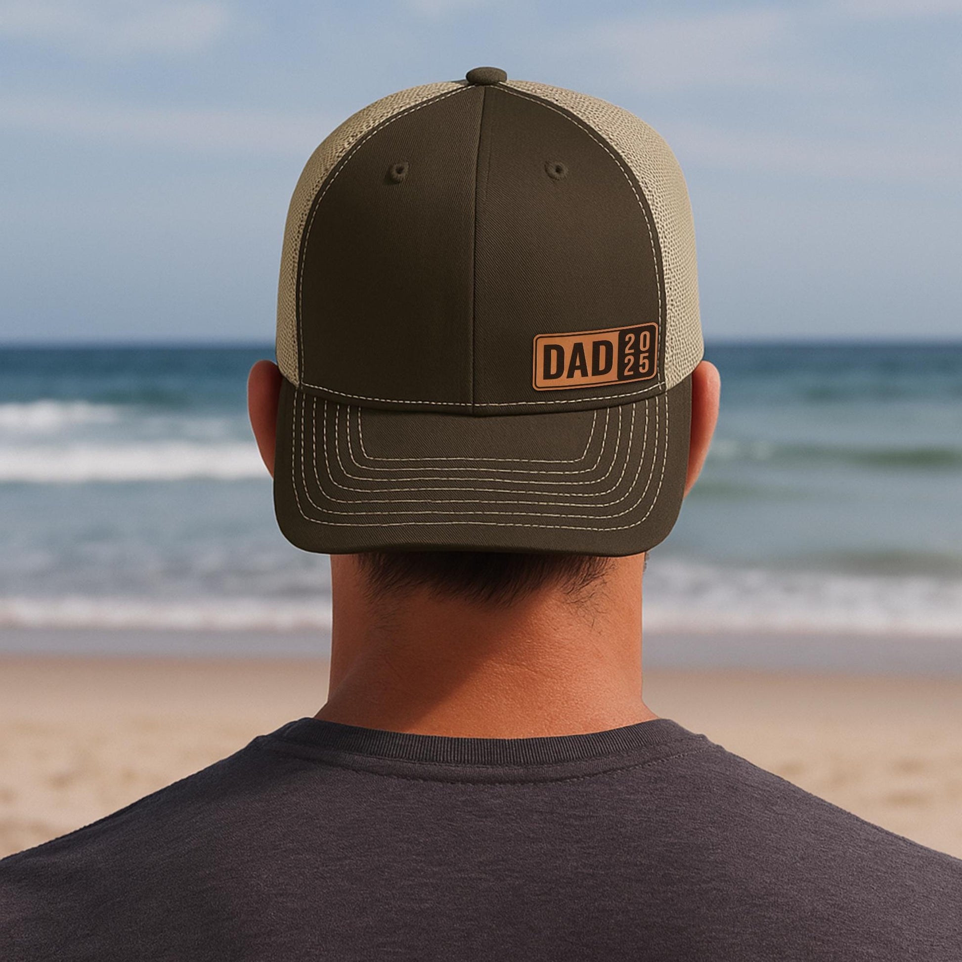 Dad 2025 Patch Hat–Custom Dad Trucker Hat–New Dad Gift–Father’s Day Gift for Husband–Dad Birthday Snapback–Christmas Gift for Dad