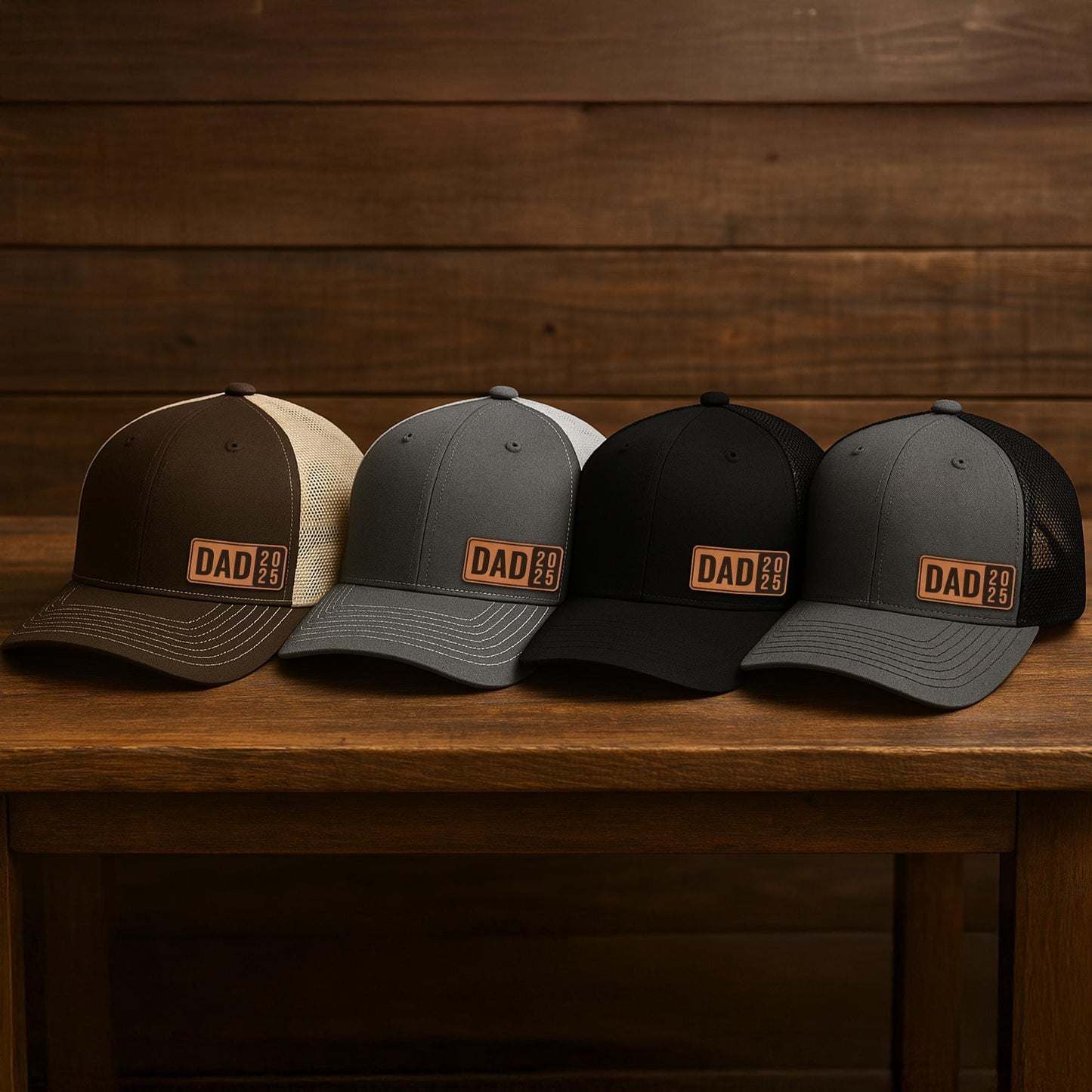 Dad 2025 Patch Hat–Custom Dad Trucker Hat–New Dad Gift–Father’s Day Gift for Husband–Dad Birthday Snapback–Christmas Gift for Dad
