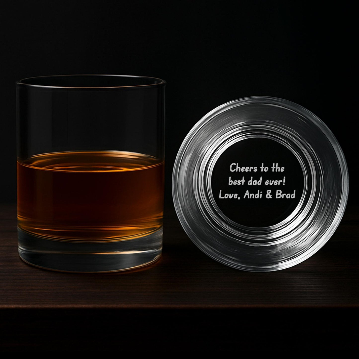 Personalized Whiskey Glass-Handwritten Whiskey Glass-Personalized Handwriting Whiskey Glass-Custom Message Gift-Custom Whiskey Glass
