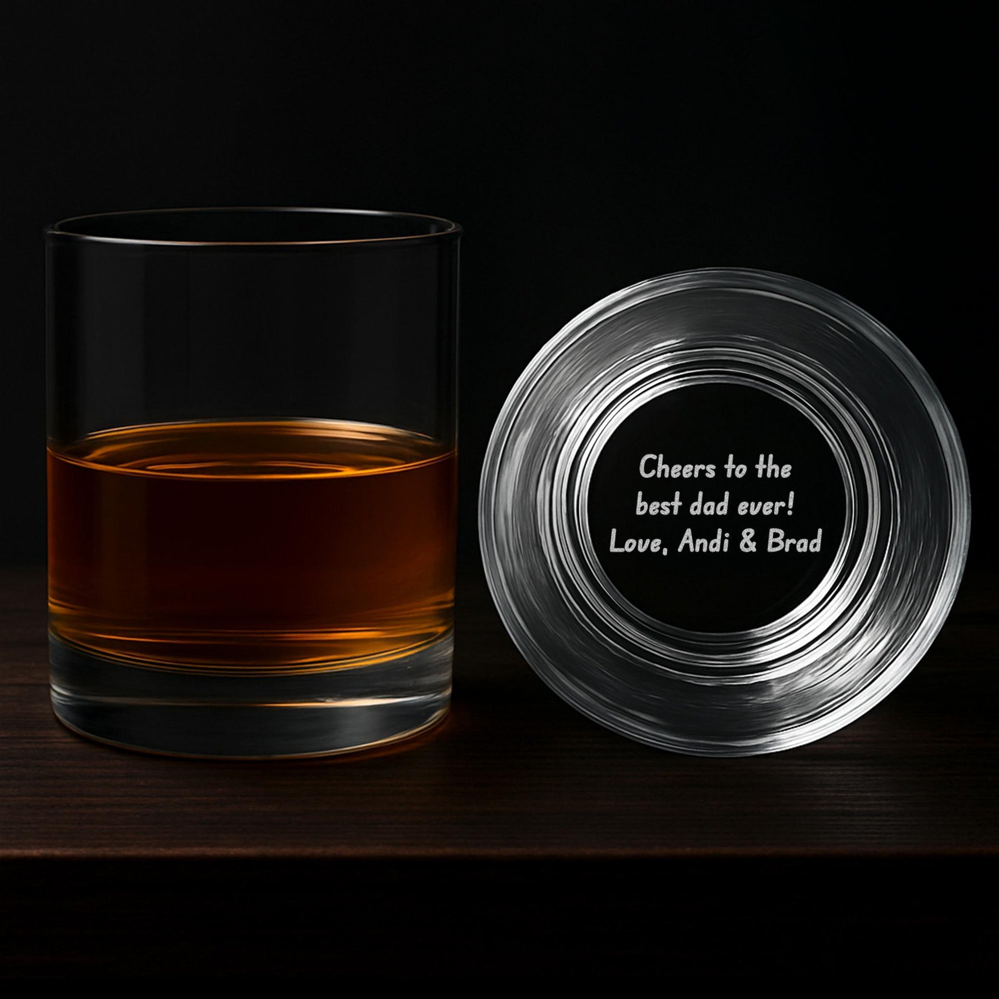 Personalized Whiskey Glass-Handwritten Whiskey Glass-Personalized Handwriting Whiskey Glass-Custom Message Gift-Custom Whiskey Glass