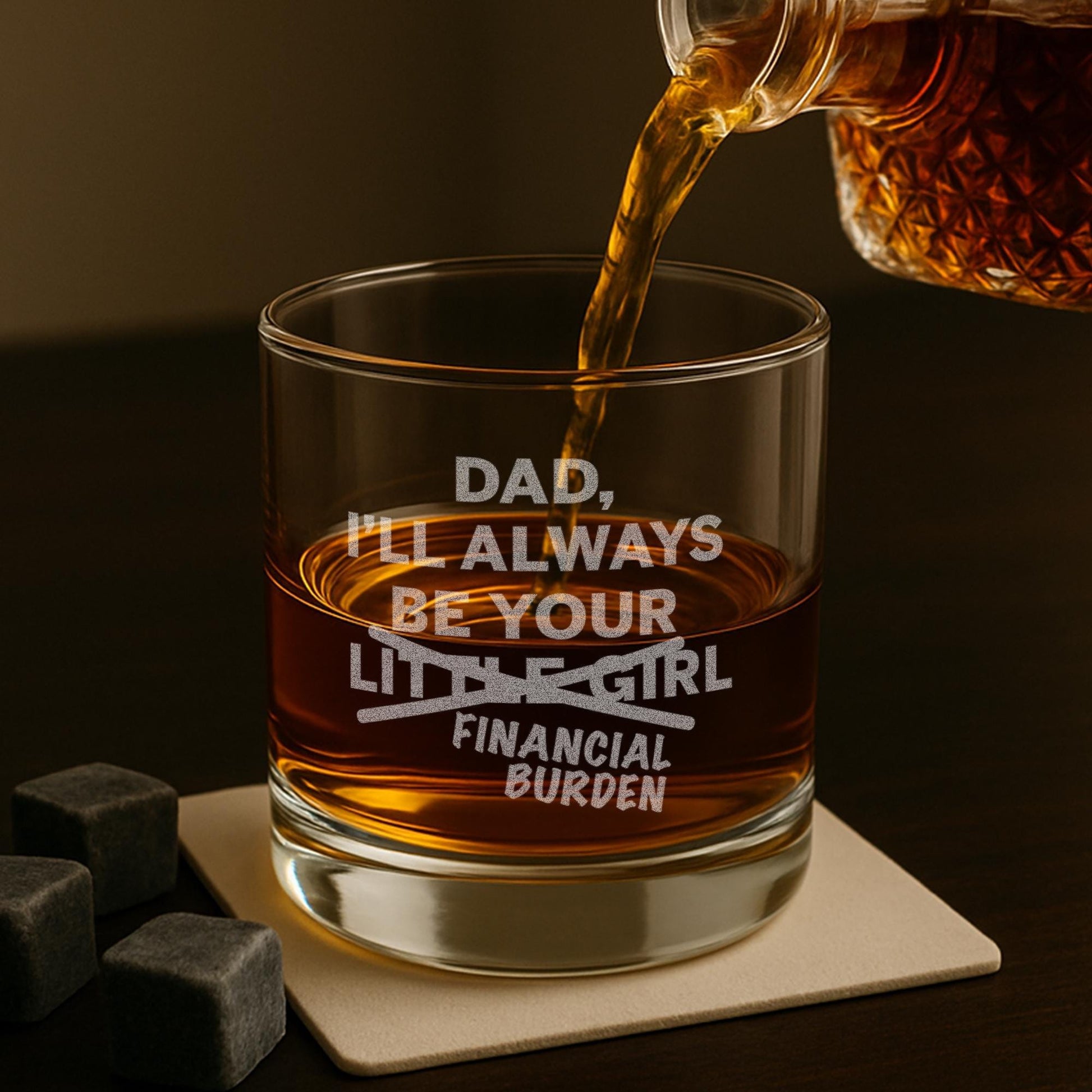 Dad I'll Always Be Your Little Girl Financial Burden-Father's Day Gift For Dad-Funny Father's Day Gift From Daughter-Dad Gifts-Dad Gift Idea