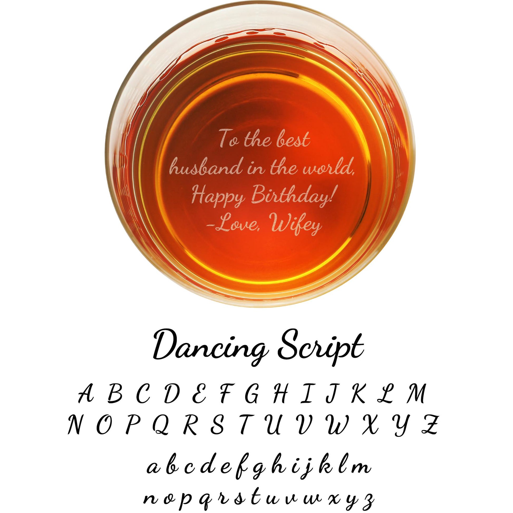 Personalized Whiskey Glass-Handwritten Whiskey Glass-Personalized Handwriting Whiskey Glass-Custom Message Gift-Custom Whiskey Glass
