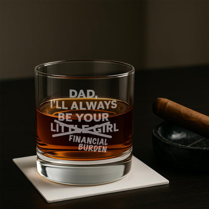 Dad I'll Always Be Your Little Girl Financial Burden-Father's Day Gift For Dad-Funny Father's Day Gift From Daughter-Dad Gifts-Dad Gift Idea