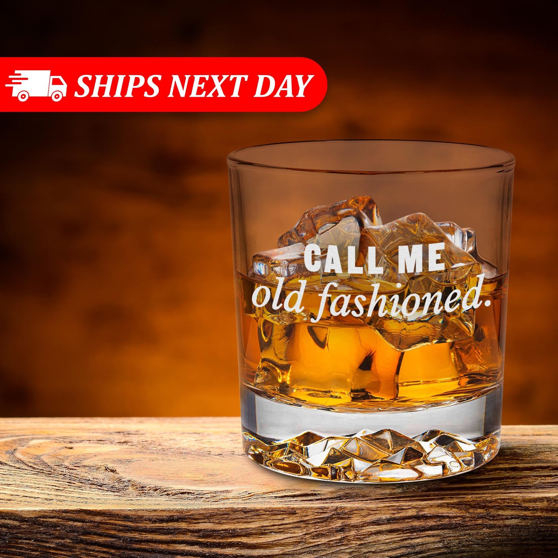 Funny Whiskey Glass-Fathers Day Gift-Call Me Old Fashioned-Birthday Gifts For Men-Gifts For Dad-Funny Gifts For Men-Old Fashioned Glass