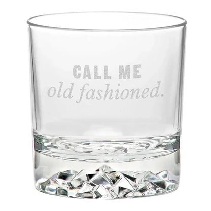 Funny Whiskey Glass-Fathers Day Gift-Call Me Old Fashioned-Birthday Gifts For Men-Gifts For Dad-Funny Gifts For Men-Old Fashioned Glass