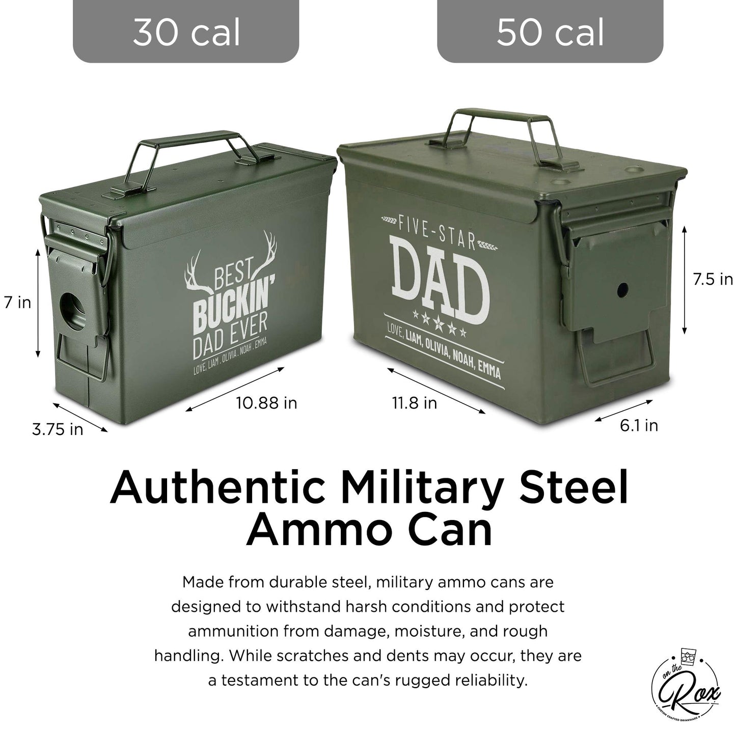 Personalized Ammo Box-Personalized Gift For Him-Personalized Christmas Gift For Him-Christmas Gifts-Personalized Gifts For Men-Ammo Can