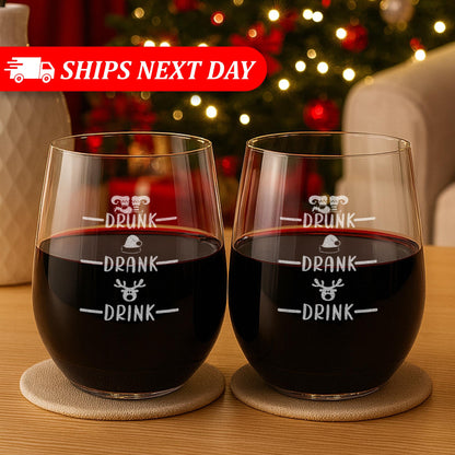 Christmas Gifts For Women-Christmas Gifts For Men-Funny Christmas Gift Ideas-Funny Christmas Gifts-Funny Secret Santa Gift-Drinking Glasses