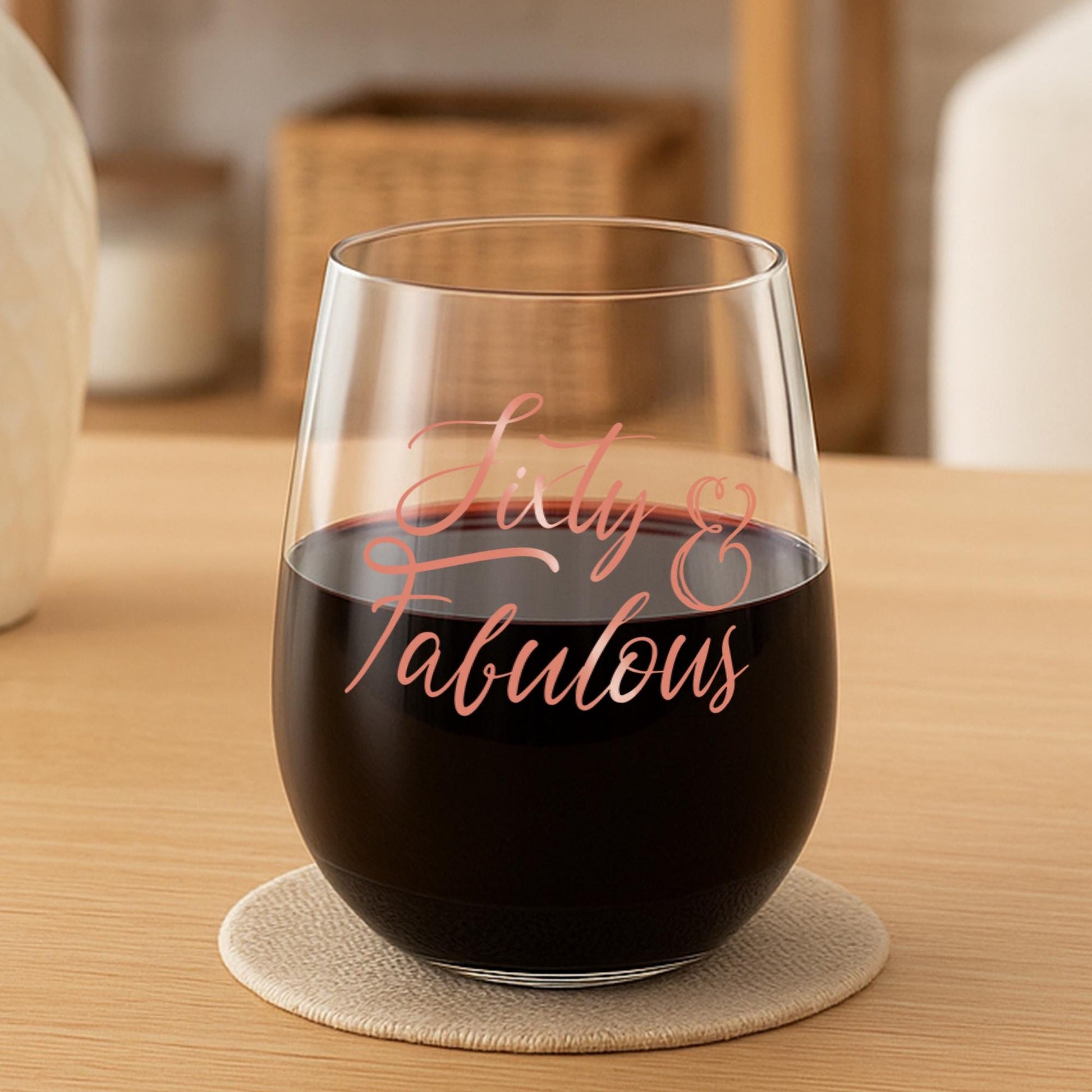 60th Birthday Gifts for Women-Sixty and Fabulous-Birthday Gift Ideas for Women-60th Birthday-Cheers to 60 Years-Birthday Gift For Her-Wine
