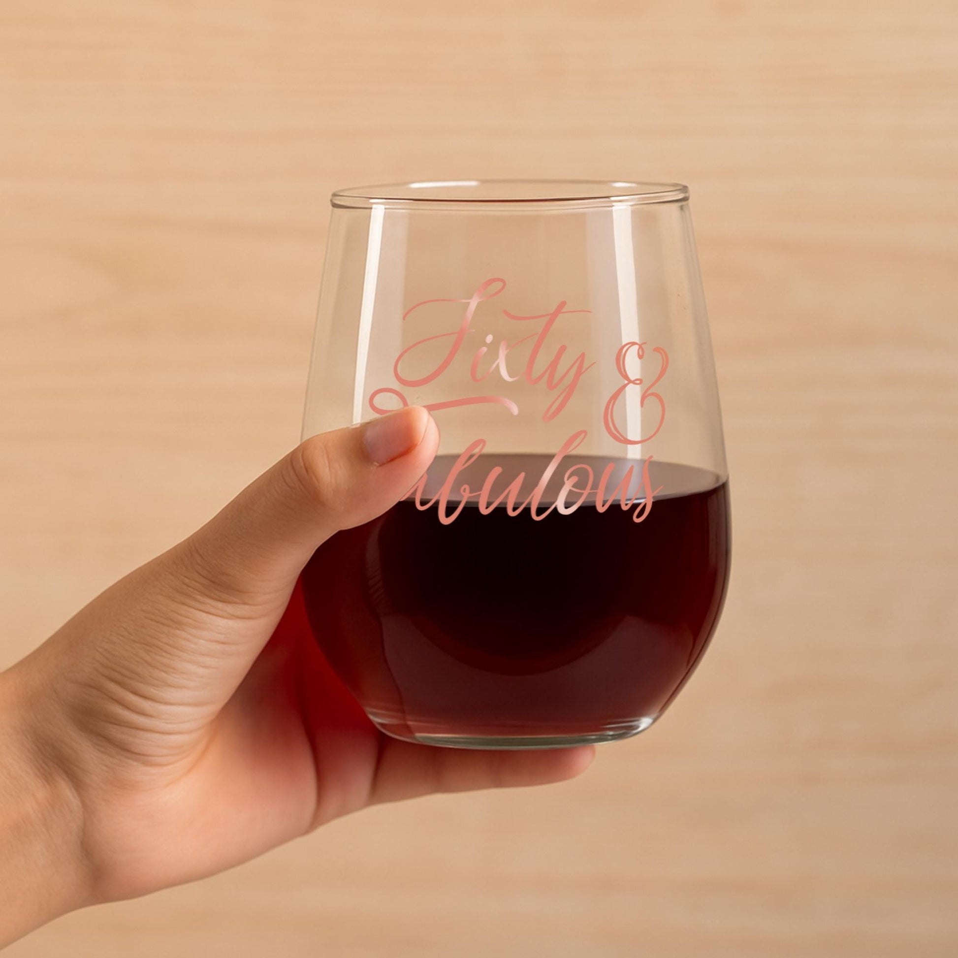 60th Birthday Gifts for Women-Sixty and Fabulous-Birthday Gift Ideas for Women-60th Birthday-Cheers to 60 Years-Birthday Gift For Her-Wine