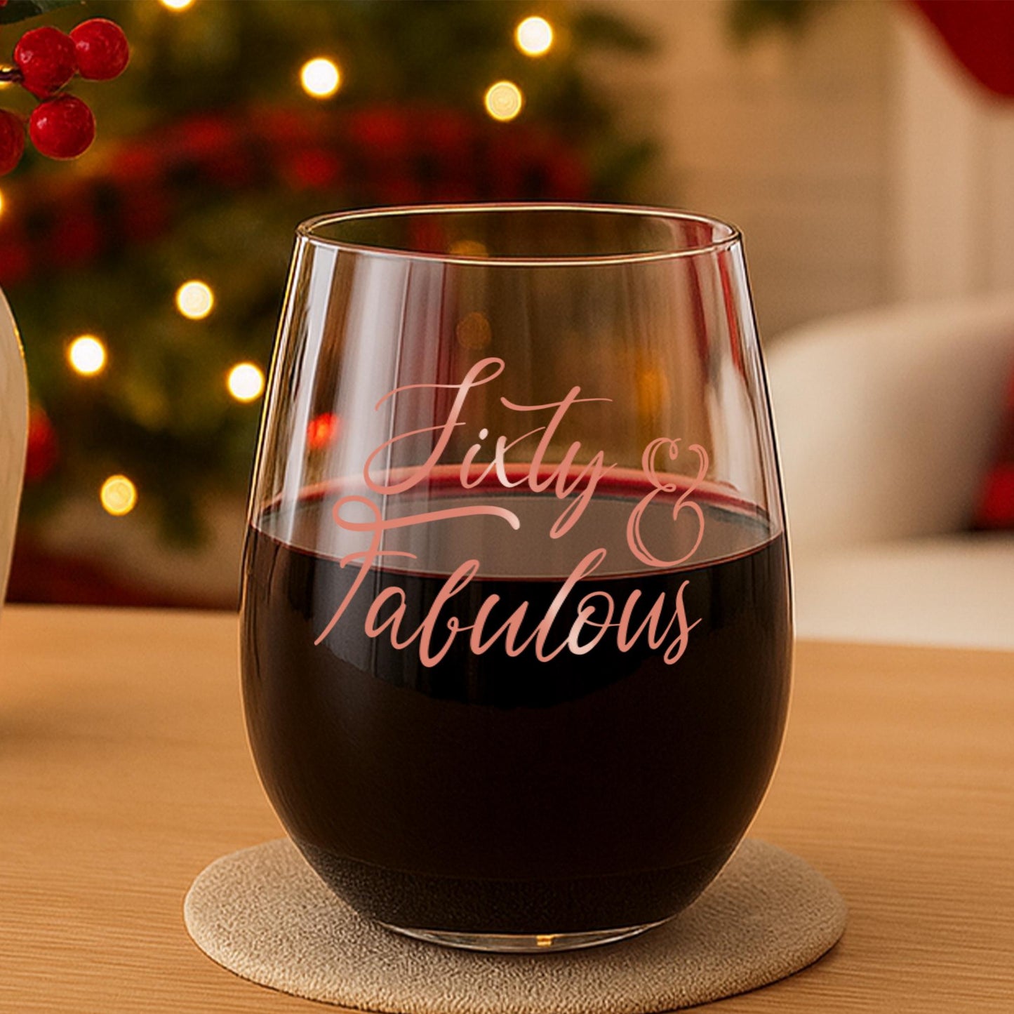 60th Birthday Gifts for Women-Sixty and Fabulous-Birthday Gift Ideas for Women-60th Birthday-Cheers to 60 Years-Birthday Gift For Her-Wine