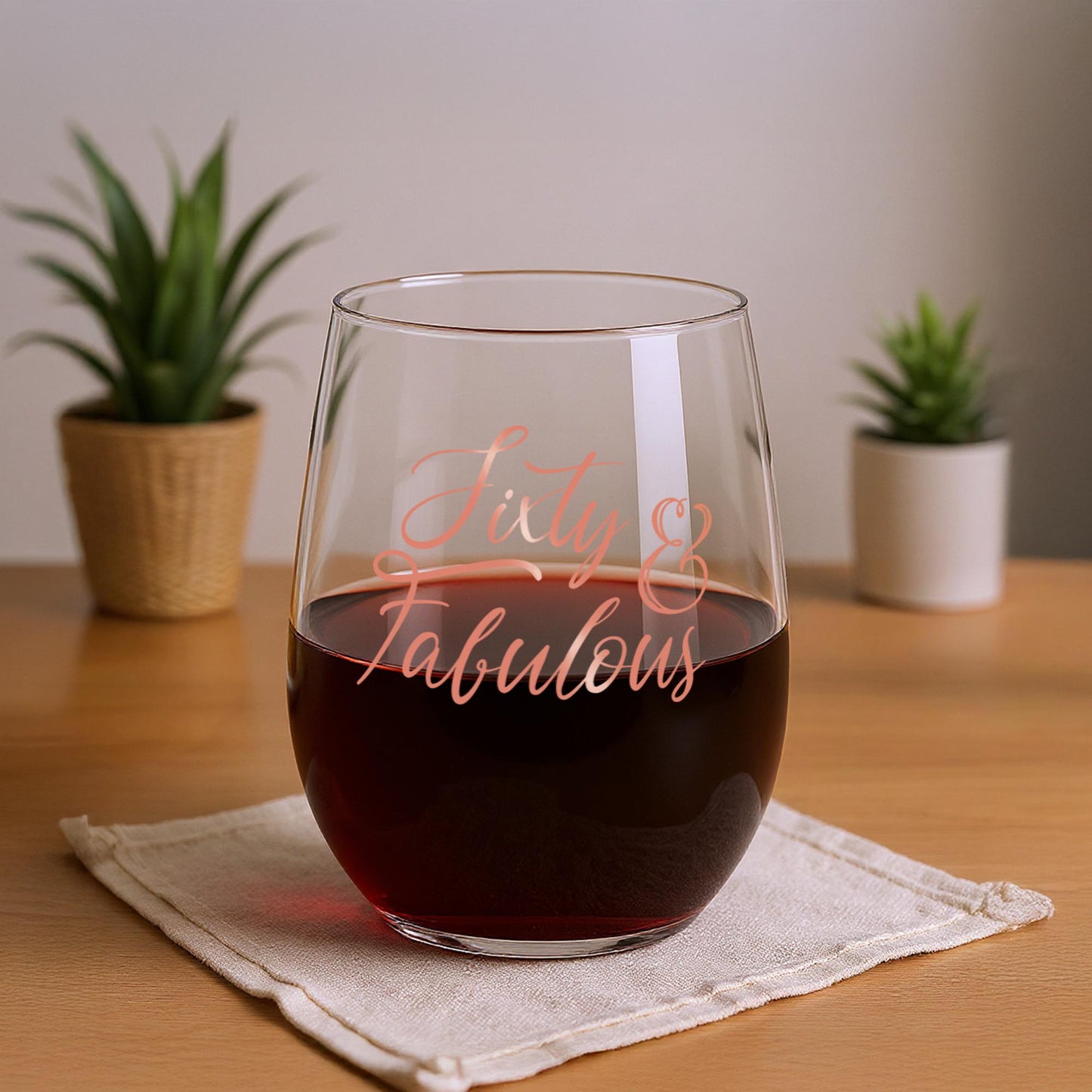 60th Birthday Gifts for Women-Sixty and Fabulous-Birthday Gift Ideas for Women-60th Birthday-Cheers to 60 Years-Birthday Gift For Her-Wine