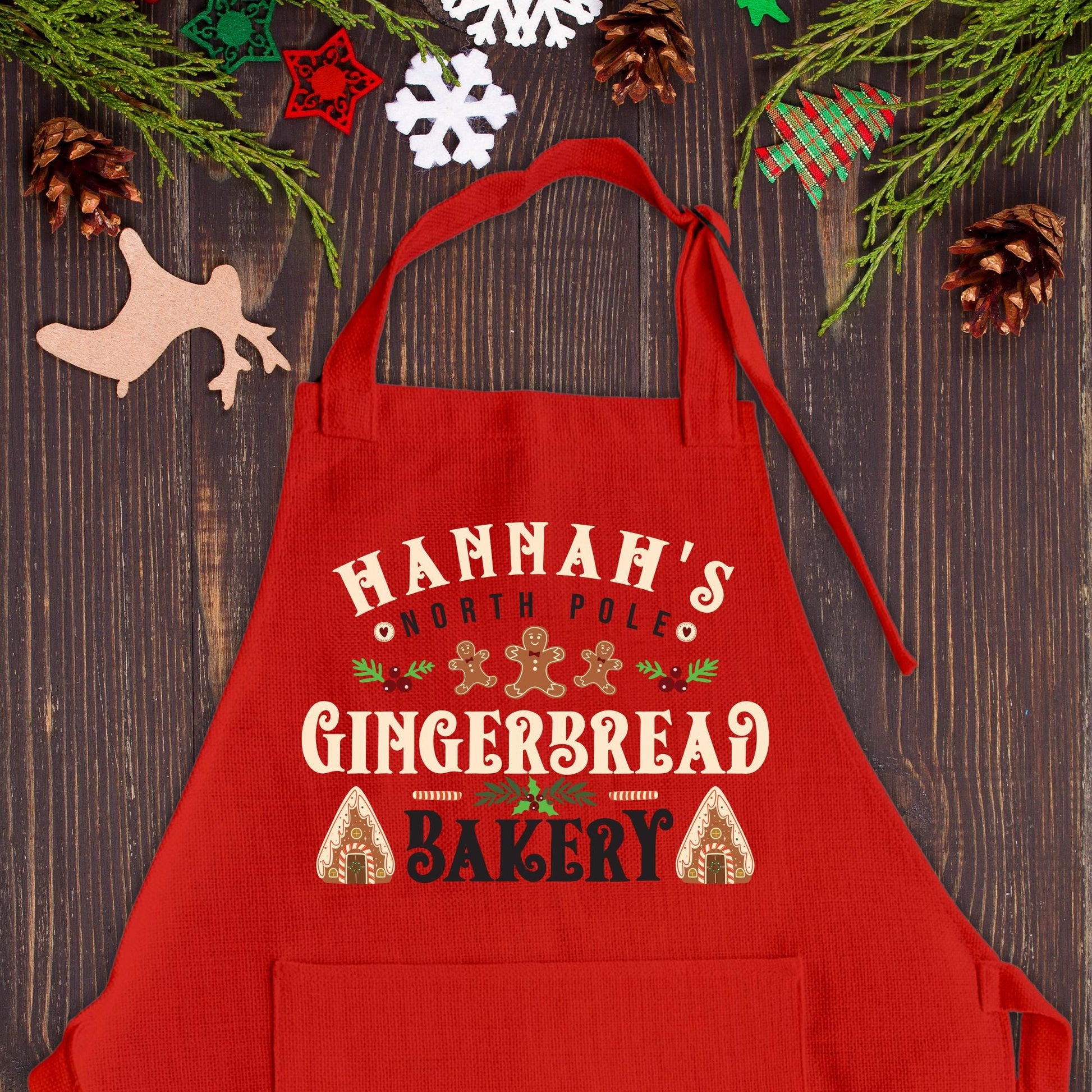 Personalized Kids Apron-Custom Apron-Personalized Aprons-Christmas Apron-Personalized Children's Christmas Aprons-Kids Aprons-Apron