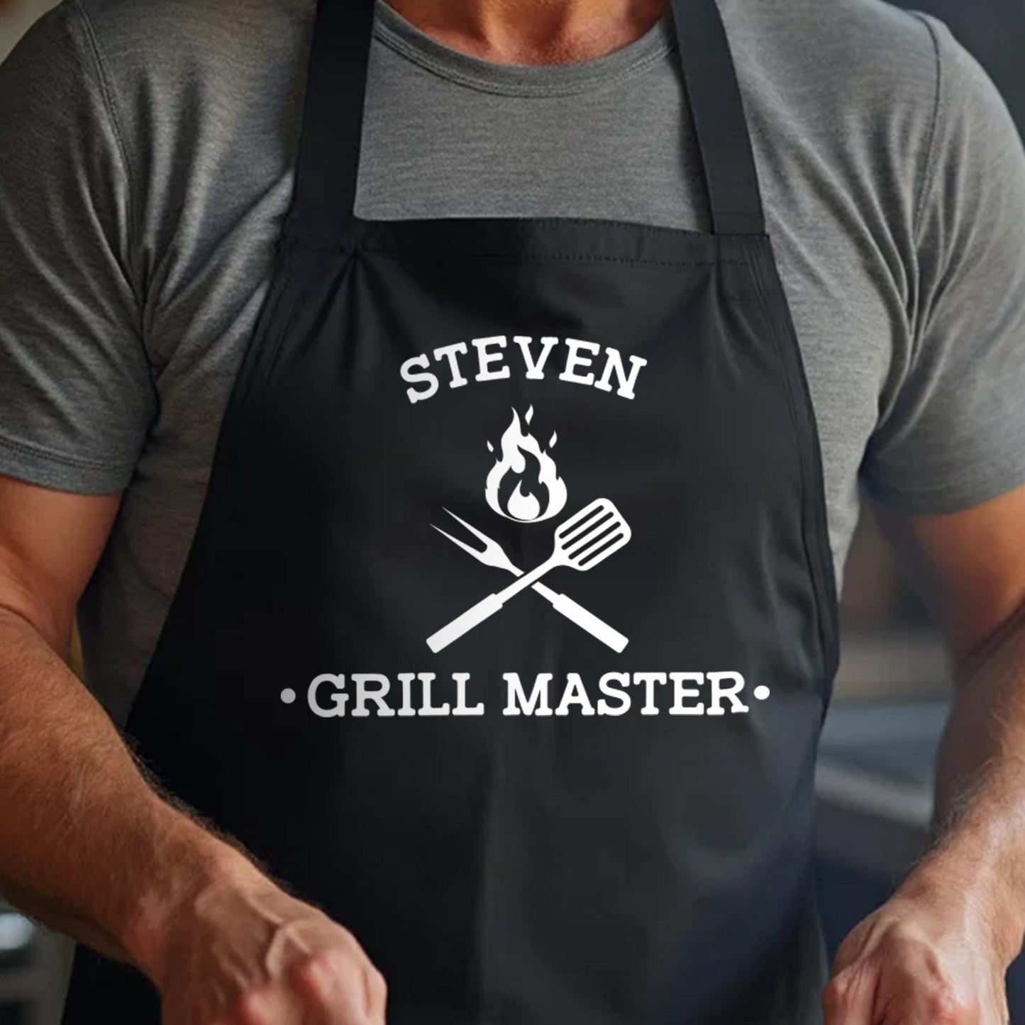 Personalized Mens Apron-Mens Apron-Personalized Apron-Apron For Men-Personalized Aprons-Grill Apron-Custom Name Apron-Dad Grilling Apron