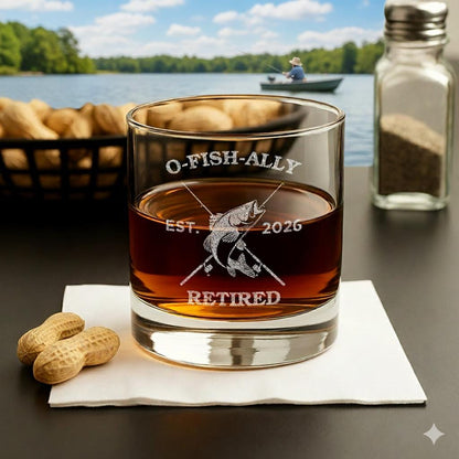 O'Fishally Retired-Retirement Gifts-Retirement Gifts For Men Funny-Retirement Gift For Him-Fishing Retirement-Dad Retirement Gift-Dad Gifts
