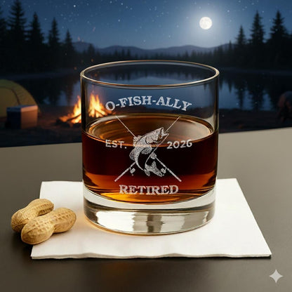 O'Fishally Retired-Retirement Gifts-Retirement Gifts For Men Funny-Retirement Gift For Him-Fishing Retirement-Dad Retirement Gift-Dad Gifts