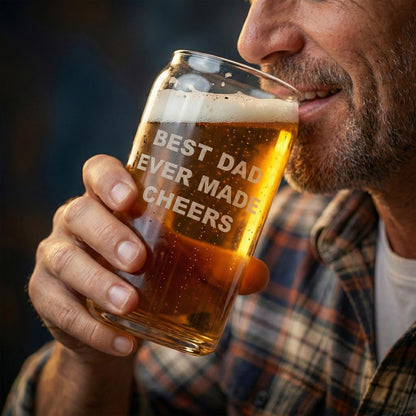 Custom Beer Glass, Personalized Gift for Him, Engraved Pint Glass, Groomsmen Gift, Pint Glasses for Dad, Personalized Glass Anniversary