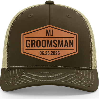 Custom Groomsman Hats-Wedding Party Hats-Bachelor Party Hats-Groomsman Patch Hats-Groomsman Proposal-Wedding Groomsmen Gifts-Groom Hat