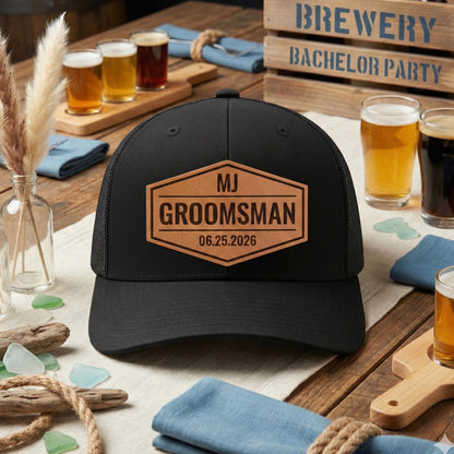 Custom Groomsman Hats-Wedding Party Hats-Bachelor Party Hats-Groomsman Patch Hats-Groomsman Proposal-Wedding Groomsmen Gifts-Groom Hat