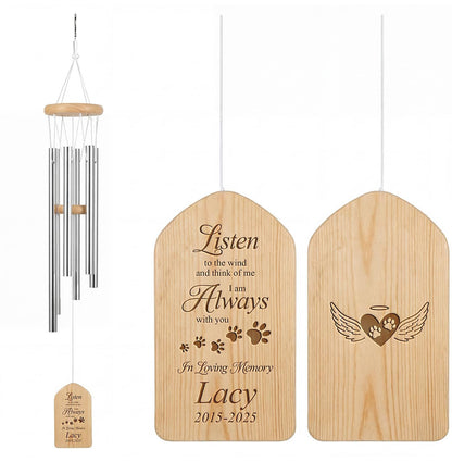 Pet Memorial Wind Chimes-Personalized Wind Chimes-Dog Memorial Gift-Pet Memorial Wind Chime-Bereavement Gift-Dog Memorial-Dog Pet Loss