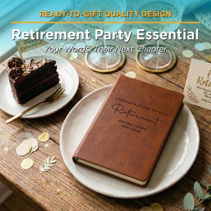 Retirement Book-Retirement Gift For Women-Personalized Retirement Keepsake-Retired Gifts-Retirement Gifts Women-Coworker Retirement Gifts