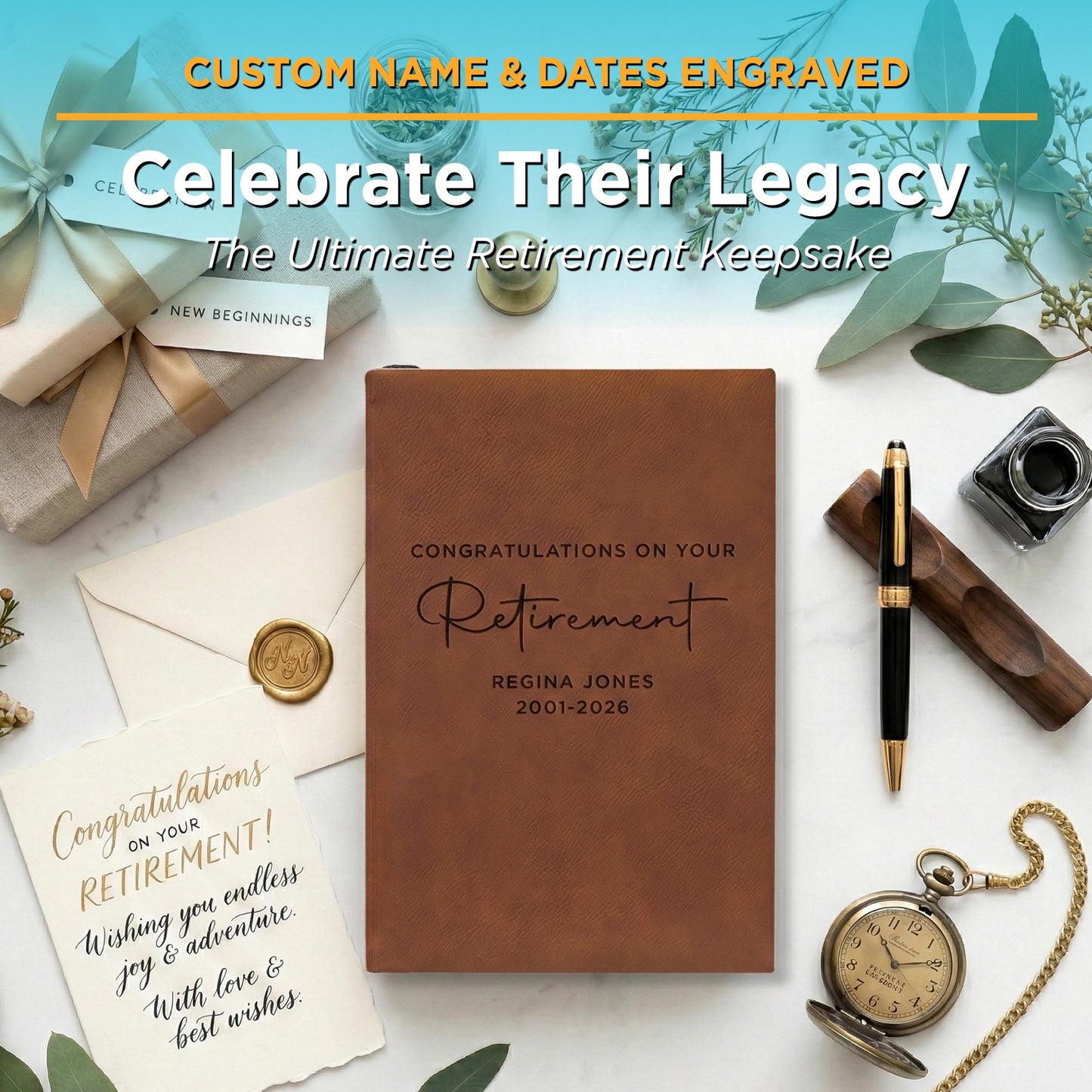 Retirement Book-Retirement Gift For Women-Personalized Retirement Keepsake-Retired Gifts-Retirement Gifts Women-Coworker Retirement Gifts