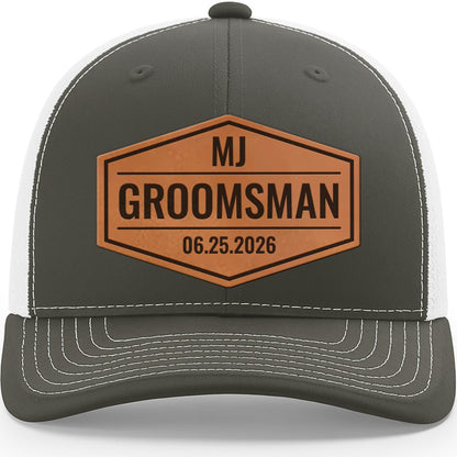 Custom Groomsman Hats-Wedding Party Hats-Bachelor Party Hats-Groomsman Patch Hats-Groomsman Proposal-Wedding Groomsmen Gifts-Groom Hat