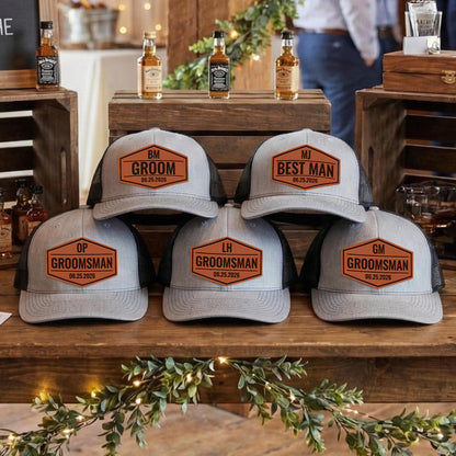 Custom Groomsman Hats-Wedding Party Hats-Bachelor Party Hats-Groomsman Patch Hats-Groomsman Proposal-Wedding Groomsmen Gifts-Groom Hat