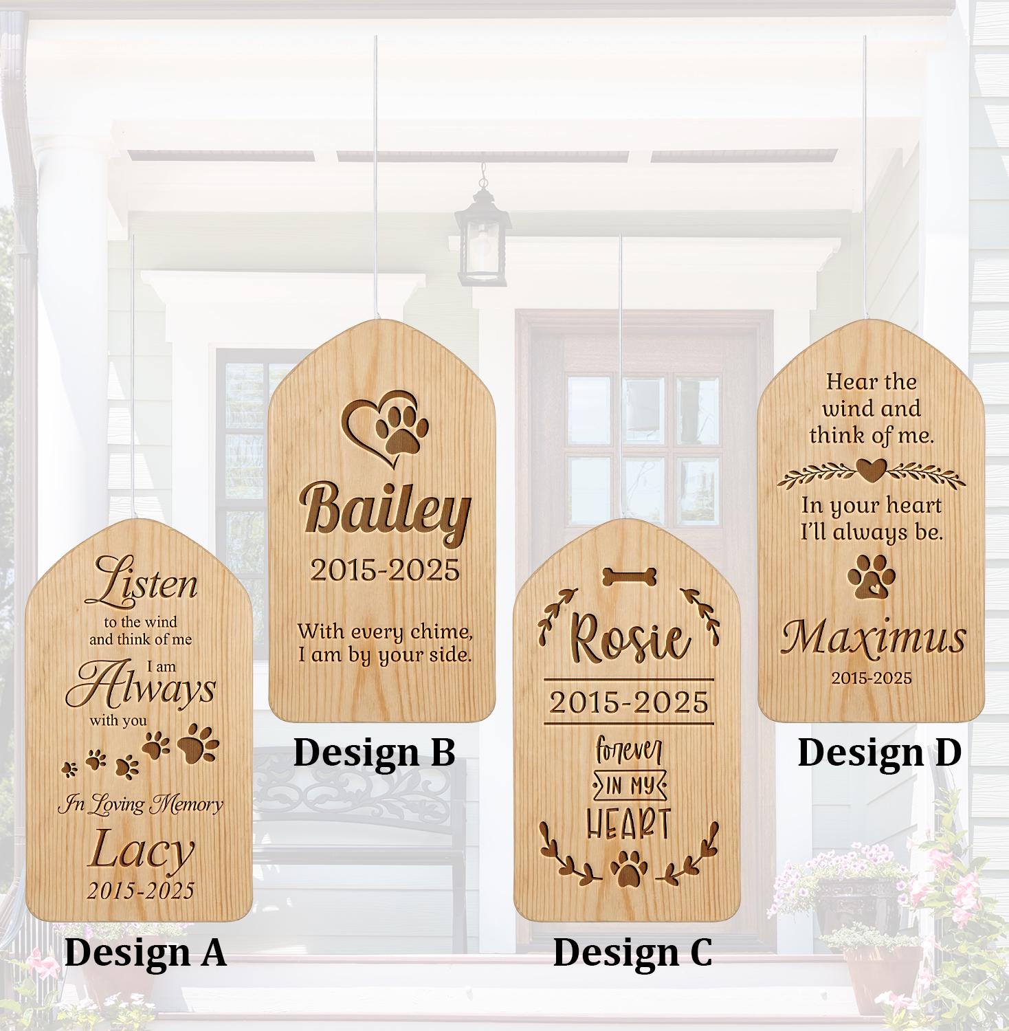 Pet Memorial Wind Chimes-Personalized Wind Chimes-Dog Memorial Gift-Pet Memorial Wind Chime-Bereavement Gift-Dog Memorial-Dog Pet Loss