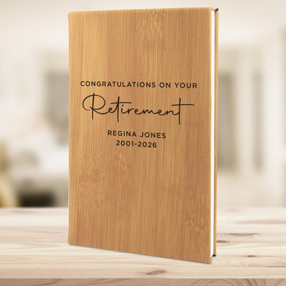 Retirement Book-Retirement Gift For Women-Personalized Retirement Keepsake-Retired Gifts-Retirement Gifts Women-Coworker Retirement Gifts